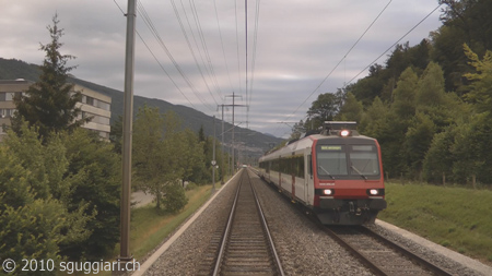 Vista dalla cabina - FFS RBDe 560 (Domino)